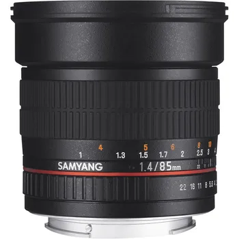 Асферический обектив Samyang 85mm f/1.4 IF за камери Sony E-Mount Fujifilm X С Един Асферическим елемент