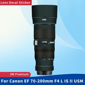 За Canon EF 70-200 мм F4 L IS II USM Обектив на Камерата Кожата Срещу Надраскване Защитно Фолио За тяло Защитен Стикер EF70-200 F4 F/4L II