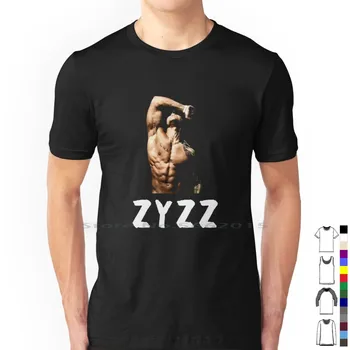 Zyzz Козметична Тениска от 100% памук Zyzz Естетически Фуарк Zyzz Поза Zyzz Мем Zyzz Тренировка Sickkunt Мирин Лифтинг на Тренировка