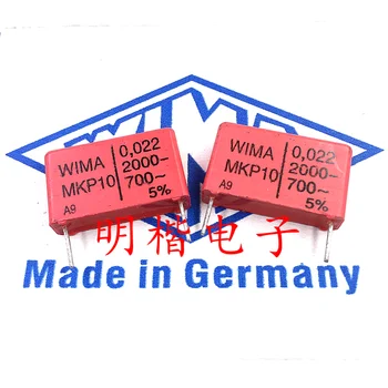 Безплатна доставка 5шт/10шт WIMA Германия кондензатор MKP10 2000V 0.022 ICF 2000V223 22NF P = 22.5 мм