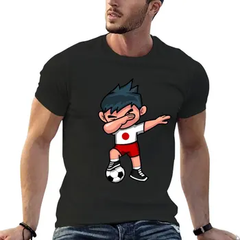 Тениска Soccer Boy Dabbing Japan, спортни ризи, тениски по поръчка, графична тениска мъжка тениска