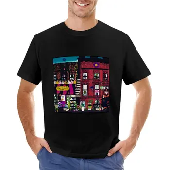 Тениска Neighbours in the hood, реколта дрехи, празни тениски, мъжки памучен тениска