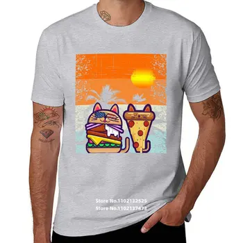 Лятна Мъжка тениска Beautiful Sunset, Памучни тениски с къс ръкав и кръгло деколте в стил хип-хоп, всеки ден на улицата върховете