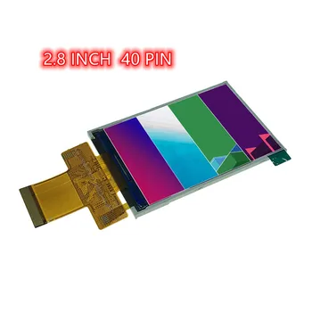 ILI9341 2,8-инчов LCD-дисплей с подсветка, 5-инчов чип, 40-пинов конектор, съвместим с SPI, 3/4-тел MCU, 8/16 бита