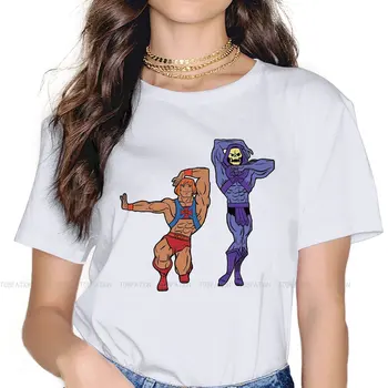 Танцови дамски тениски He-Man and the Masters of the Universe Козметична реколта дамски дрехи от памук с графичен дизайн голям размер