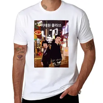 Нова тениска с плакат Itaewon Class-K drama pop art poster, естетична облекло, тениски по поръчка, плътно прилепнали тениски за мъже