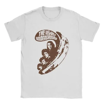 Мъжка тениска the Velvet Underground за почивка, тениски с кръгло деколте и къс ръкав, дрехи за партита от чист памук