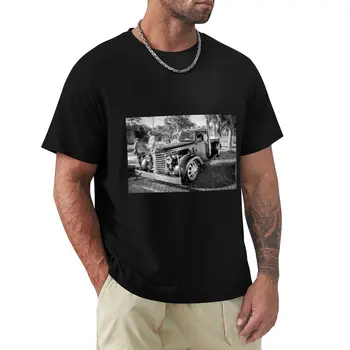Тениска 1949 Diamond T, черна тениска, тениска с аниме, мъжки дрехи