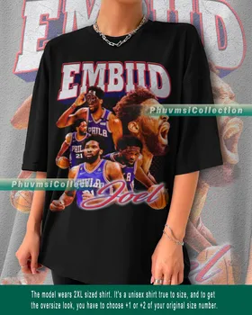 Джоел Embiid Shirt Merchandise Професионален баскетболист, Ретро контрабандния, MVP, Класическа hoody унисекс в ретро стил 90-те, hoody ENG6