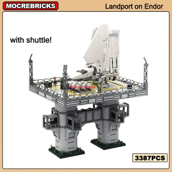 Серия от филми MOC Building Block Landport на Эндоре за База на Имперските Совалки-Изтребители Престилка Assembly Model Collector Set Toy Bricks