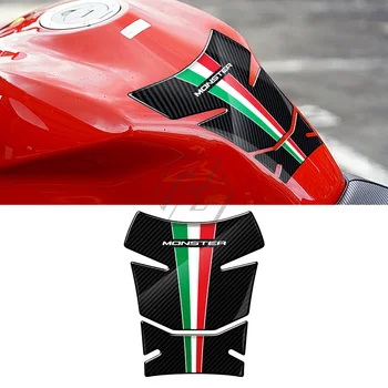 За Ducati Monster 600 620 695 750 800 900 1000 3D стикери със защитата на газова бутилка мотоциклет под формата на въглеродни влакна от смола