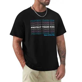 Защитете транс-деца - LGBTQ Али Trans Live Matter Тениска с Флага на Гордост, тениски по поръчка, мъжки памучни ризи