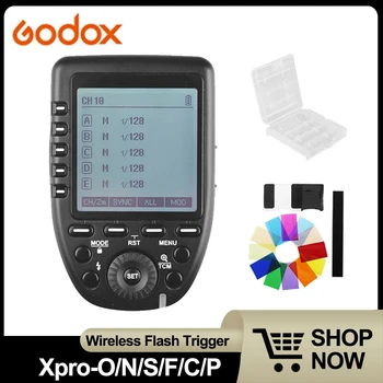 Godox Xpro-O Xpro-N Xpro-S Xpro-F Xpro-C Xpro-P 1/8000 s HSS 2.4 G Безжичен TTL Задейства Светкавицата за Аксесоари Фотоапарати на Panasonic