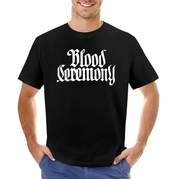 Канадската рок-група Blood Ceremony, тениска с домашен любимец принтом за момчета, черна тениска, тениска нова версия, мъжки тениски.