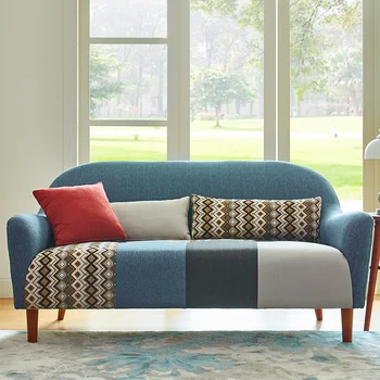 Луксозен диван-futon в скандинавски стил на хола с акцент върху подлакътник, модерни дивани за всекидневна, дизайнерски дивани Para El Hogar Furniture ZY50SF