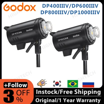 Godox DP400IIIV DP600IIIV DP800IIIV DP1000IIIV Вградена Студийная Стробоскопическая Светкавица 2.4 G Wireless System X за фотография