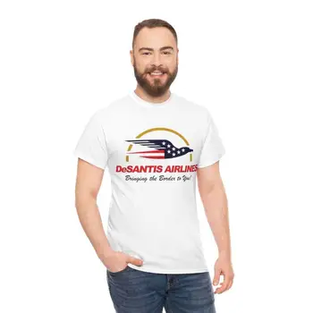 Тениска със Забавна Политически мемом Ron DeSantis Airlines, Размер S-5XL