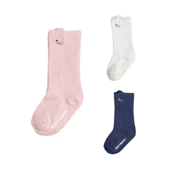 Чорапи за малки момичета и момчета, модни чорапи с писмото принтом под формата на котешки уши, топли и дишащи запаси детски стоки