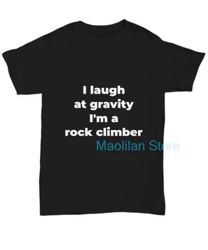 Забавна тениска с изображение на скалолаза, подарък с кляпом за мъже и жени, тениска 