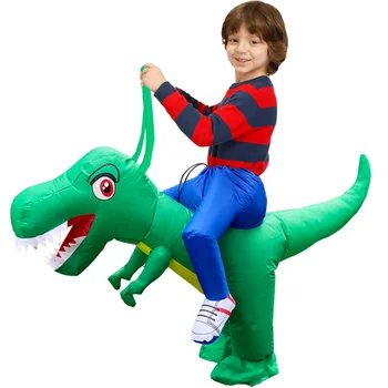 Детски надуваем костюм динозавър T-rex, костюми за костюмированной парти в стил аниме Пурим на Хелоуин костюми за cosplay, за момчета и момичета, гащеризон