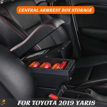 Livingfun за Toyota 2019 Yaris, специална кутия за съхранение на Yaris в централния подлокотнике Yaris