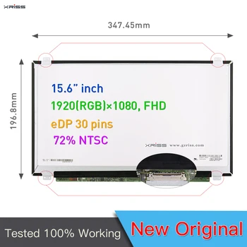 15,6 инча LP156WF6-SPB1 LP156WF6-SPB2 NV156FHM-N43 LCD панел 72% NTSC 1920 * 1080 FHD 30 Контакти LCD екран на лаптоп