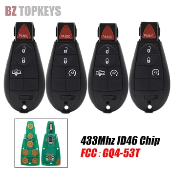 BZTOPKEYS Дистанционно ключодържател Fobik 2/3/4/5 бутони ID46 Чип GQ4-53T 433 Mhz за Dodge RAM 1500 2500 3500 4500 авто ключ
