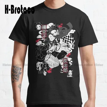 Класическа тениска Kimetsu Demon Slayer Custom Aldult Teen Унисекс С Дигитален Печат, Тениски По Поръчка, Креативна Забавна Тениска Xs-5Xl