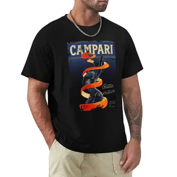 Campari Vintage портокалова кора С потертым дизайн, тениска с модел тип 2, тениска с къс ръкав, мъжки тениски, голям и висок размер