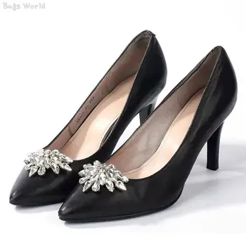 1БР Дамски обувки на висок ток С кристали, сватбени катарами за обувки, Аксесоари за обувки, украси за обувки, Клипове с красива катарама.