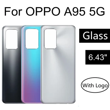 За OPPO A95 5G Задния капак на отделението за батерията, делото на отделението за батерията, подмяна на задния капак