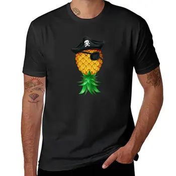 Pirate тениска с изображение на Забавно-напълнени Роджър, сок от ананас свингера, обърната тениска, великолепна тениска, корея, модна тениска за мъже