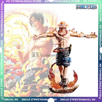 28 см Аниме One Piece Фигурки Fire Fist Ace Три Брат Статуя на Цк на Колекция хоби Модели Играчки за деца Коледни Подаръци
