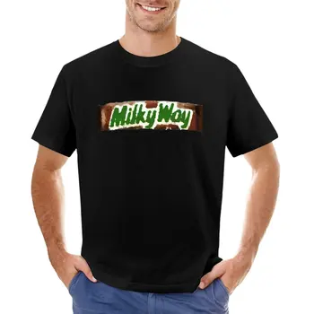 Пастельная тениска Млечния Път с маслена обвивка за шоколадови блокчета, тениска оверсайз за момчета, тениски оверсайз за мъже