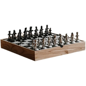 Качествена шахматна дъска от дърво, луксозен комплект Queen, професионална семейна настолна игра за възрастни, фигури, игри Juegos De Mesa