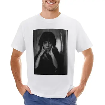 Маркиз Луиза Casati (1912) Черно-бяла тениска с изображение на аниме, дрехи за момче, тениски за мъже с шарени