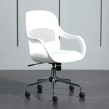 Компютърен стол с скандинавски облегалка, Просто Домашно Подемни Стол, Офис Въртящо се на Игралното стол, Модерни Офис мебели, Пластмасови Офис столове