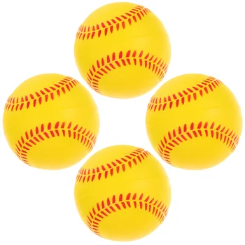 4шт цветни тренировъчни топки, софтбольные топки, спортни бейзболни топки от изкуствена гъба за улицата