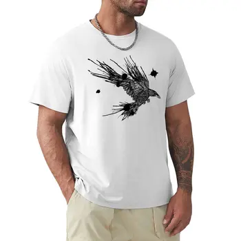 Детайли за тениски Ink Raven, тениски с къс ръкав за мъже