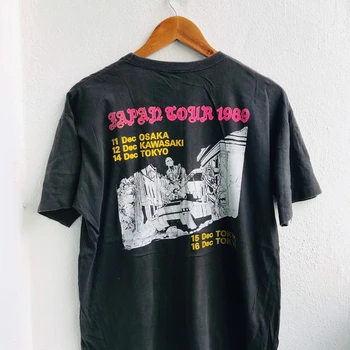 Взимай!! Реколта тениска на 80-те години Riot V Japan Tour 1989 Heavy Metal музикална група