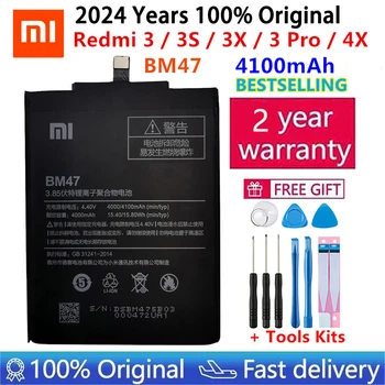 Оригинална Батерия Xiao Mi BM47 4100 mah за Xiaomi Redmi 3S 3X Redmi 4X Redmi 3 /3pro Висококачествени Сменяеми Батерии За Телефон