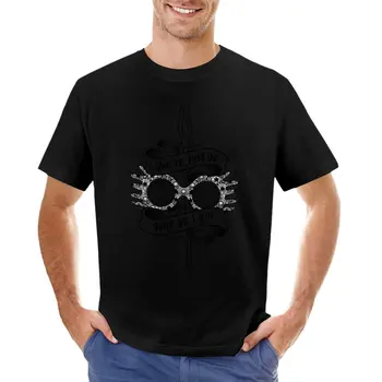 Тениска с Луна Лавгуд, черна тениска, тениска за момче, тениски с котки, мъжки спортни ризи