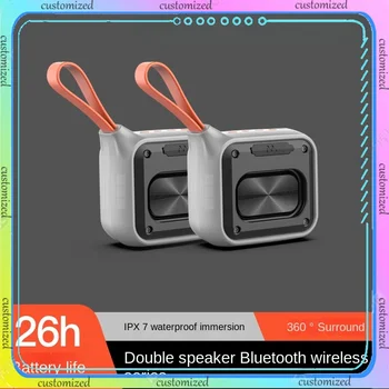 Слушалка Bluetooth, преносим малък външен водоустойчив субуфер с вграден wi-fi връзка Bluetooth за висококачествен звук