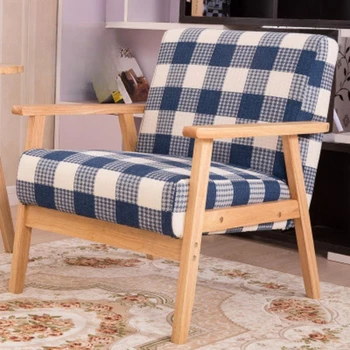 Нови китайски модерни столове, изчистен Мързелив диван, стол за почивка, Порести диван с висока плътност, мебели за дома, Единична дървена диван-стол