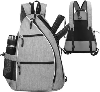 Раница-чанта за пиклбола, чанти е в спортен стил унисекс, модерен раница с лопатки за пиклбола