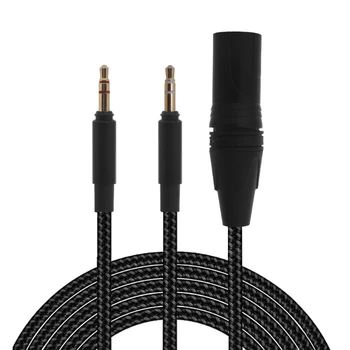 Преносимото слушалки кабел за Hifiman Arya Sundara Ananda HE400SE Линия за ремонт на слушалки 4Pin Балансирани до двойно 3,5 мм
