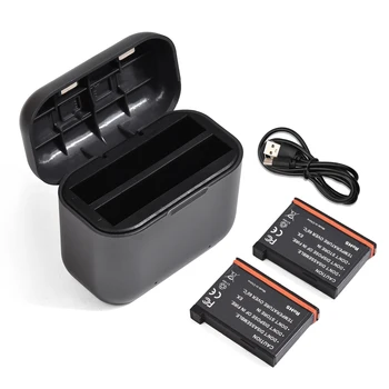 Зарядно Устройство с 2 Канала за хранене 1800 mah зарядно устройство ще захранване на кутия с USB порт Джобен калъф За зареждане е Съвместим с Insta360 X3