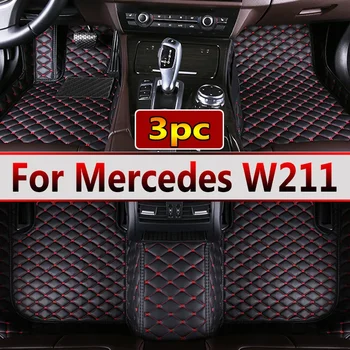 Автомобилни стелки за Mercedes W211 2005-2009 Център ДропШиппинга Авто Аксесоари за интериора на 100% Перфектни Кожени Килими, Постелки за краката