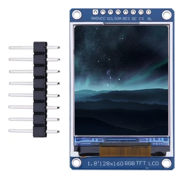 1,8-инчов LCD Дисплейный Модул SPI Интерфейс Сериен Порт ST7735S автомобил с IC Цветен Дисплейный Модул за Arduino SMT32 САМ Kit