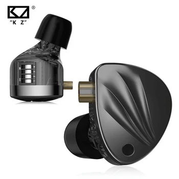 Жични Слушалки KZ Krila 1DD + 1BA Хибридна технология 4 Нива на Настройка на Слушалките Stage Live Monitor HIFI Слушалки Bass Спортни Слушалки